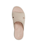Easy Spirit Amari Sporty Flat Slide Sandals SEAMARI2-H Beige Gold Lurex 7M