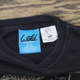 Wckd Mens Vintage Y2K Popeye Glitter Graphic T-Shirt Tee Black S