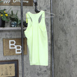 All In Motion Girls Knit Racerback Tank Top 77335698 Green Yellow XL