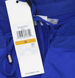 Calvin Klein Solid Ruffled-Collar Tie-Neck Top Klein Blue 3X