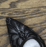 A New Day Womens London Lace Sling Back Bow Flats 94303524 Black 7.5M