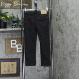 True Religion Kids Geno Relaxed Slim Fit Snap Horseshoe Jeans Black Wash 6