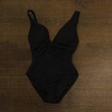 Bleu By Rod Beattie Key Item Plunge Neck One-Piece Swimsuit RBKK25776X Black 8