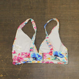 Anne Cole Womens Soft Band Bralette Bikini Top 25MT14270 White Multi L