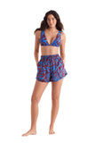 Mimi Flamingo Vista Short Swim Cover-Up Shorts 900050837 Oasis Blue Multi L