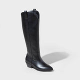 Universal Thread Women's Sommer Wide Calf Western Boots 87929896 Black 10M-WC