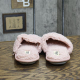 Dluxe By Dearfoams Girls Youth Happy Face Scuff Slippers 88544850 Light Pink 4/5