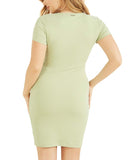 Guess Womens Lana Ribbed-Knit Bodycon Dress WBYK95KB9E2