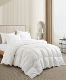 UNIKOME Ultra Soft Goose Down and Feather Fiber Comforter White Full / Queen