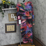 Vince Camuto Womens Printed Long-Sleeve Bodycon Dress VC4M5555 Blue Multi 14