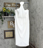 Shona Joy Women's Knotted Tulip Hem Gown SJ2581 Ivory 10