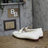 Sam Edelman Womens Loraine Almond Toe Loafers E8519LU Bright White 9M