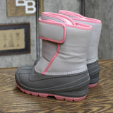 Cat & Jack Toddler Girls' Lenny Winter Boots AEX55 Gray / Pink 9T