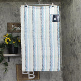 Orion Rectangle Geometric Bath Rug Blue Multi 20x32