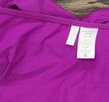 Anne Cole Womens Twist-Front Ruched Tankini Top Bandeau Fuchsia Purple XS