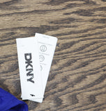 DKNY Plunge Underwire Tummy Control One-Piece Swimsuit Mediterranean Blue 2XL