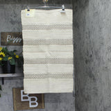 INK+IVY Bath Rug Hand-Woven Texture Shaggy 86382206 Natural Brown 20x32