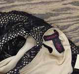 Material Girl Juniors Lined Lace Halter Top 2698408 Black S