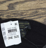 Charter Club Ribbed Muffler Cashmere Scarf 100160263SF Classic Black
