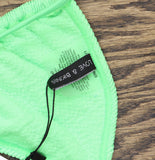 Love & Bikinis Textured Triangle Bikini Swim Top Jungle Green
