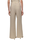 DKNY Seersucker High Rise Wide-Leg Pants UD5PS051 Beige Brown 16US