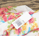 City Studio Juniors Belted Floral-Print Fit & Flare Dress 3810-0025 Blue Multi 1