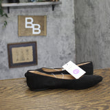 A New Day Womens Corinna Ballet Flats with Memory Foam Insole Black 6.5M
