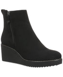Style & Co. Womens Sayylor Wedge Booties 10019630400 Black Microsuede 7.5M