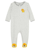Little Me Baby Boys' Little Lion Footie Knit LBQ13240N Gray Multi 6 Months
