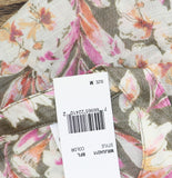 NY Collection Woven Floral Blouse with 3/4 Dolman Sleeves Black Floral Multi M