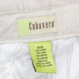 Cubavera Mens Linen Blend Elastic Waist Pants 16668a7176b04e Brown 4X/32