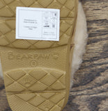 Bearpaw Suede Faux Fur Water-Repellent Slip-On Slippers Iced Coffee Brown 8T