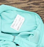 Salt + Cove Juniors Double Keyhole One-Piece Swimsuit 807149 Aqua Blue Green L