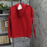Levi's Boys Zip Up Sherpa Lined Hood Fleece Graphic Hoodie 91L963F Red XL