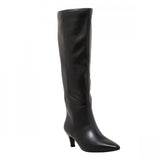 Universal Thread Kitten Heel Tall Dress Boots with Memory Foam Insole Black 11M