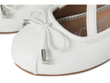 Sam Edelman Girls Felicia Cross Strap Ballet Flats SAM131-9 White 3