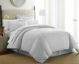 Ienjoy Home Premium Ultra Soft Duvet 3-Piece Cover Set Light Gray Full / Queen