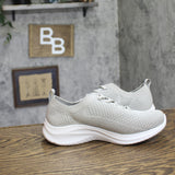S Sport By Skechers Resse 2.0 Elastic Gore Knit Slip-On Sneakers Light Gray 7M