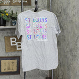 Majestic Mens Short Sleeve St. Louis Cardigan Tie Dye Print T-Shirt MLBT4048