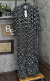 Ny Collection Womens Petites Crinkle Tiered Maxi Dress PCOD0984 Black Multi M