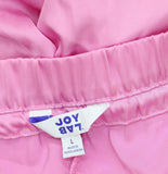 Joylab Womens Low-Rise Satin Tear Away Track Pants 94628899 Pink / Neon Pink L