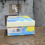 Easy Street Women's Maryann Wedge Sandal MARAN Denim Croco Blue 7W