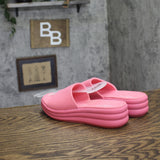 Clarks Womens Cloudsteppers Drift Twist Platform Sandals 26188401 Bright Pink 7M