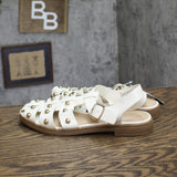 Universal Thread Winnie Studded Fisherman Sandals 92562772 White / Gold 7.5M