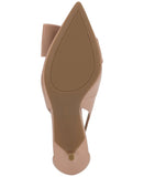 On 34th Womens Elayne Cutout Pumps Heels 10020348000 Nude Patent Brown 9.5M