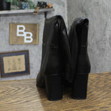 A New Day Womens Block Heel Faux Leather Knee High Boots Black 7M