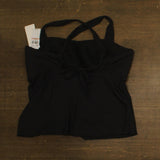 Becca Bandeau Tankini Swim Top with Tie-Back 6543557 Black 2X
