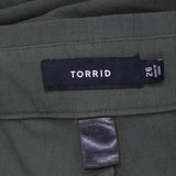 Torrid Womens Plus Size Stretch Dress Pants 166663f9a69ddd Green 26