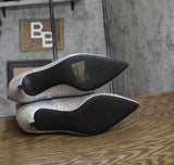 On 34th Womens Tulip Aatira Booties 10019682200 Silver Glitter Gray 7.5M