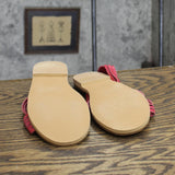 Arizona Jean Company Womens Vintage Franny Aztec Strappy Sandals Red 6M